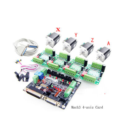 Motorista Kit do programa do CNC do motor de piso MACH3 do controlador 57mm do router do CNC de TB6560 3A USB