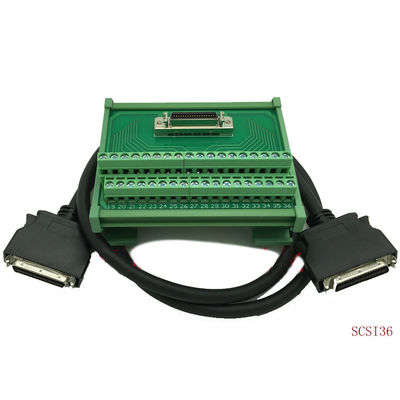 Adaptador da placa da fuga de SCSI 36 Pin Servo Connectors Terminal Blocks com cabo de 1 medidor