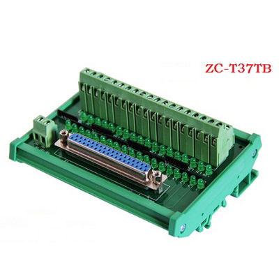 O trilho do RUÍDO da placa da fuga do bloco de terminais dos conectores de Pin Single End DB15 do sub 15 de D conduziu o indicador