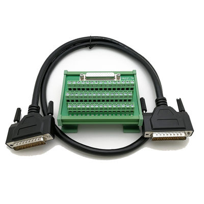 Adaptador fêmea secundário da placa da fuga do bloco de terminais do soquete de DB44 D com cabo de 1 medidor
