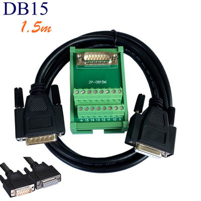 Placa da fuga da fiação do bloco de terminais de Pin Male Female Dual Connectors do sub 15 de DB15 D