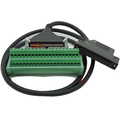 Placa da fuga dos blocos de terminais do conector de pino IDC40 40 1M Cable para o módulo do I/O do PLC de Mitsubishi