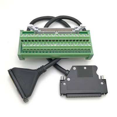 Placa da fuga dos blocos de terminais do conector de pino IDC40 40 1M Cable para o módulo do I/O do PLC de Mitsubishi