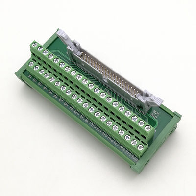 Placa da fuga dos blocos de terminais do conector de pino IDC40 40 1M Cable para o módulo do I/O do PLC de Mitsubishi