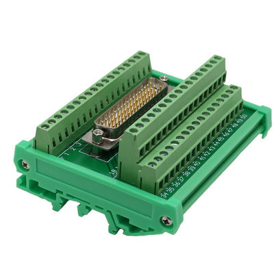 DB50 tipo secundário masculino do trilho do RUÍDO do conector de cabo do adaptador da placa da fuga do bloco de terminais do soquete D