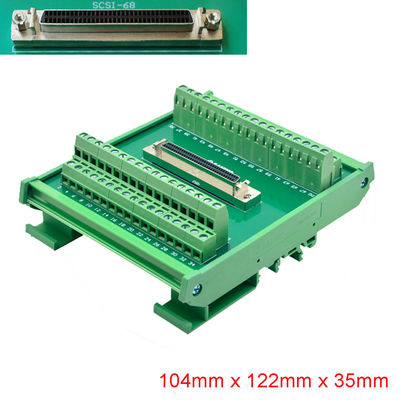 Trilho do RUÍDO de SCSI 68 Pin Connector que monta o adaptador dos blocos de terminais com cabo de 1 medidor