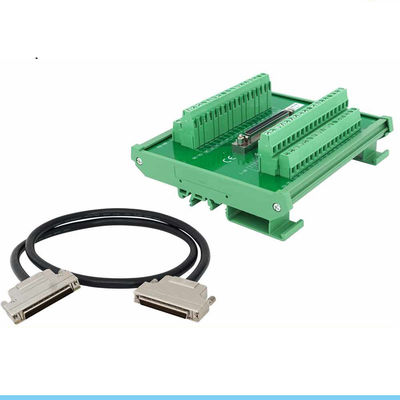 Trilho do RUÍDO de SCSI 68 Pin Connector que monta o adaptador dos blocos de terminais com cabo de 1 medidor