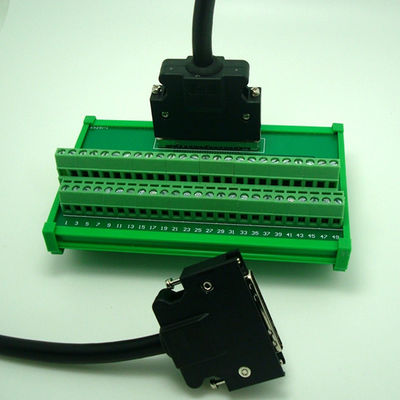 Adaptador por aquisição de dados 1M Cable da placa da fuga do cartão dos blocos de terminais do Pin MR-J3CN1 de SCSI 50