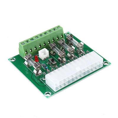 Placa +3.3V +5V -12V +12V +5V da fuga dos blocos de terminais da distribuição da fonte de alimentação de DC do computador ATX