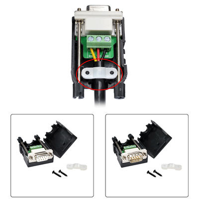 D Sub DB9 (2 3 5) RS232 Conectores de porta serial para blocos de terminais de 3 pinos Adaptador