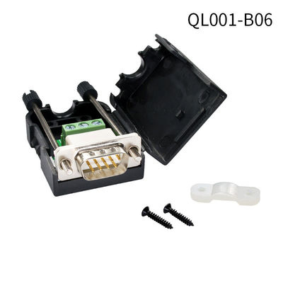 D Sub DB9 (2 3 5) RS232 Conectores de porta serial para blocos de terminais de 3 pinos Adaptador
