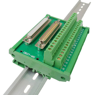 Placa da fuga da fiação do bloco de terminais de Pin Male Female Dual Connectors do sub 37 de DB37 D
