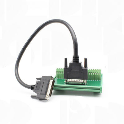 Trilho secundário fêmea dobro do RUÍDO do adaptador da placa da fuga dos blocos de terminais do soquete da fileira DB44 D