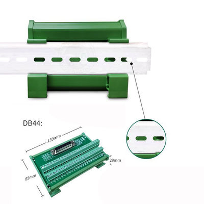 Trilho secundário fêmea dobro do RUÍDO do adaptador da placa da fuga dos blocos de terminais do soquete da fileira DB44 D
