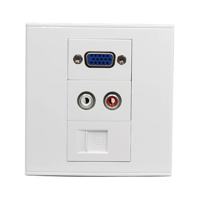 Painel modular audio do soquete do bloco de terminais da tomada da placa de parede da placa dianteira do porto de rede de VGA