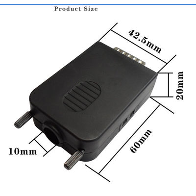 Sub 15 Pin Dual Row Connectors de DB15 D ao adaptador dos blocos de terminais com alojamento