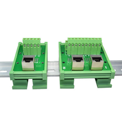 Rede RJ45 Jack Dual Connectors para parafusar o trilho do ruído do adaptador da placa da fuga dos blocos de terminais