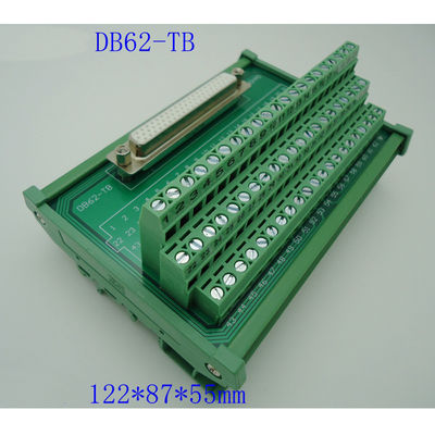 DB62 montagem secundária fêmea do trilho do RUÍDO do conector do adaptador da placa da fuga dos blocos de terminais do soquete D
