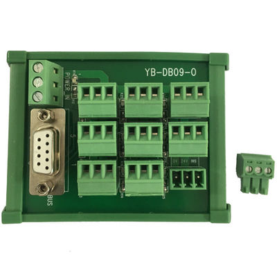 Disposições da placa de conexão 9 dos blocos de terminais da distribuição do módulo entrado DB9 de sinal do sensor do PLC