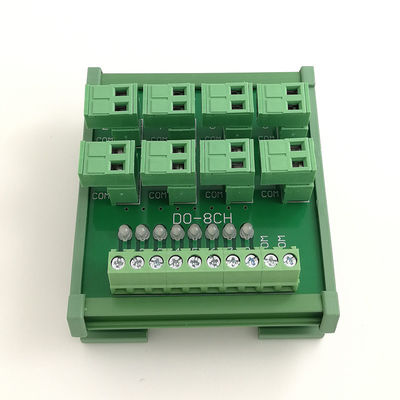 Placa da fuga de 8 blocos de terminais do divisor da distribuição da fiação de módulo do I/O do PLC das maneiras