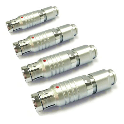 conector circular push pull da tomada da montagem do cabo do metal impermeável de 102 103 104 105 séries de F