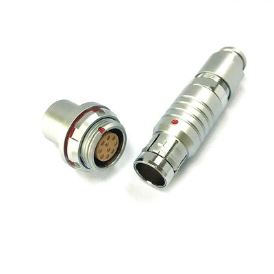 conector circular push pull da tomada da montagem do cabo do metal impermeável de 102 103 104 105 séries de F