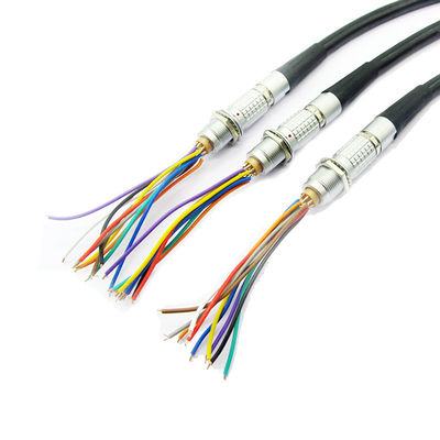 Fabricante de travamento automático push pull coaxial do conjunto de cabo do chicote de fios do fio do conector do OVO 0B 1B 2B de FGG
