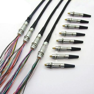 Fabricante de travamento automático push pull coaxial do conjunto de cabo do chicote de fios do fio do conector do OVO 0B 1B 2B de FGG