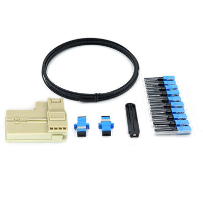 O conjunto rápido do conector do SC da fibra ótica ajustou-se com 5 medidores de jogo exterior do cabo pendente