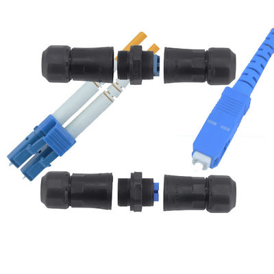 Conector de cabo exterior IP68 impermeável da rede do adaptador do cabo de Eextension da fibra ótica