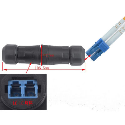 Conector de cabo exterior IP68 impermeável da rede do adaptador do cabo de Eextension da fibra ótica