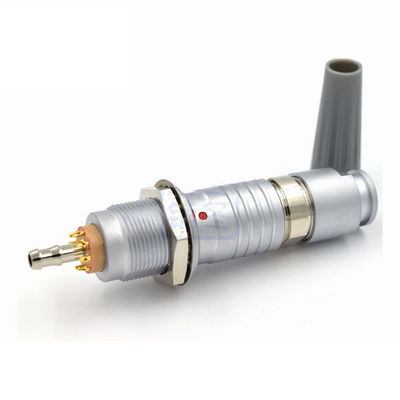 OVO 3B 8 Pin Plus de FGG 1 do soquete push pull da tomada do Auto-fechamento da maneira conector misturado pneumático elétrico