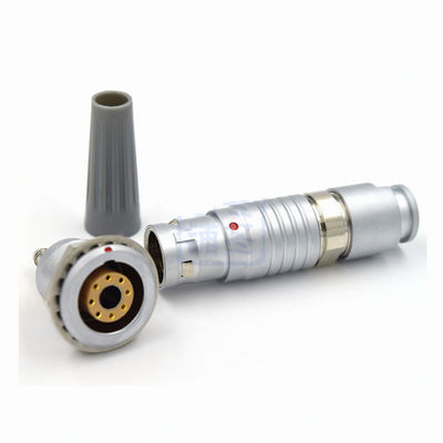 OVO 3B 8 Pin Plus de FGG 1 do soquete push pull da tomada do Auto-fechamento da maneira conector misturado pneumático elétrico