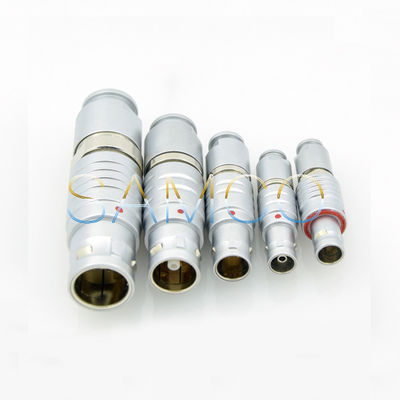OVO 3B 8 Pin Plus de FGG 1 do soquete push pull da tomada do Auto-fechamento da maneira conector misturado pneumático elétrico