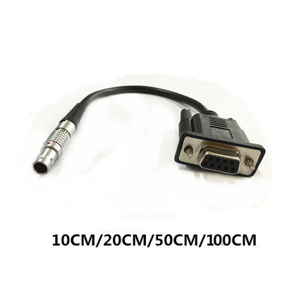 Os dados cabografam a fêmea DB-9 a 5 Pin Aviation Connector para Leica 500 séries GPS ao PC