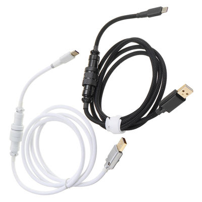 Tipo resistente porto do acoplamento 1.5M USB do conector da aviação do cabo mecânico do teclado de C
