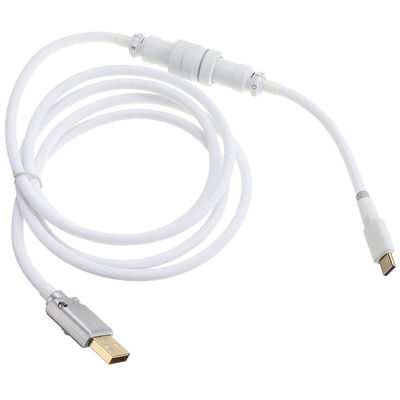 Tipo resistente porto do acoplamento 1.5M USB do conector da aviação do cabo mecânico do teclado de C