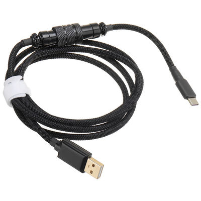 Tipo resistente porto do acoplamento 1.5M USB do conector da aviação do cabo mecânico do teclado de C