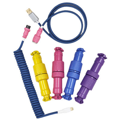 Tomada fêmea masculina colorida do soquete do conector da aviação de GX12 GX16 para o cabo mecânico do teclado