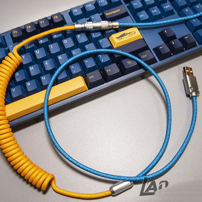 O cabo mecânico do teclado bobinou o conector da aviação YC8 que acopla o tipo-c relação de USB