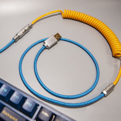 O cabo mecânico do teclado bobinou o conector da aviação YC8 que acopla o tipo-c relação de USB
