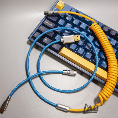 O cabo mecânico do teclado bobinou o conector da aviação YC8 que acopla o tipo-c relação de USB