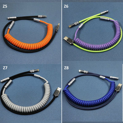 Tipo secional tipo-c acoplamento audio de USB do teclado do conector do cabo para o teclado mecânico