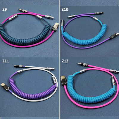 Tipo secional tipo-c acoplamento audio de USB do teclado do conector do cabo para o teclado mecânico