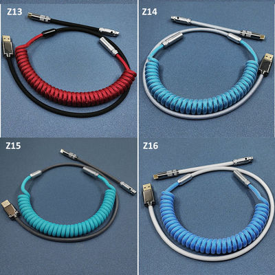 Tipo secional tipo-c acoplamento audio de USB do teclado do conector do cabo para o teclado mecânico