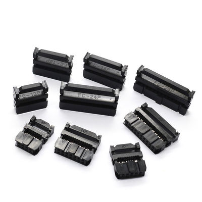 Pin TE do conector 6 - 64 do receptáculo do soquete fêmea do cabo liso IDC de 2.54mm/substituição retangulares de Tyco/ampère