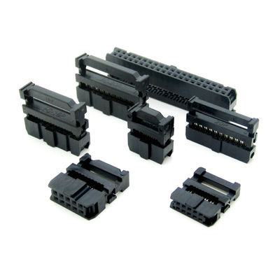 Pin TE do conector 6 - 64 do receptáculo do soquete fêmea do cabo liso IDC de 2.54mm/substituição retangulares de Tyco/ampère