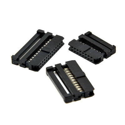 Pin TE do conector 6 - 64 do receptáculo do soquete fêmea do cabo liso IDC de 2.54mm/substituição retangulares de Tyco/ampère