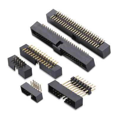 Do conector 2.54mm masculino do PWB SMT de Pin Header do ângulo do passo 1.27mm 2.0mm a única fileira tripla dupla personalizou
