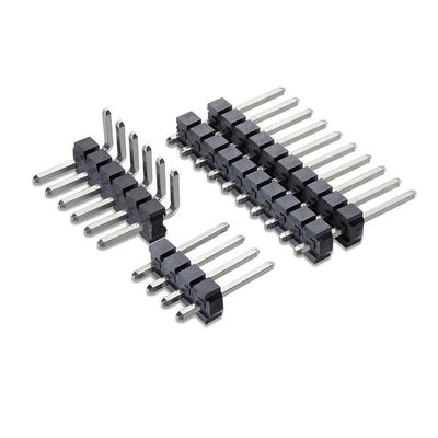 Do conector 2.54mm masculino do PWB SMT de Pin Header do ângulo do passo 1.27mm 2.0mm a única fileira tripla dupla personalizou